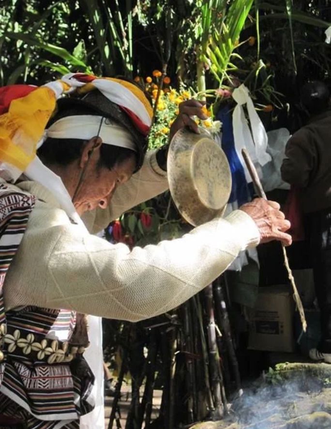 People celebrating a festival in Sikkim